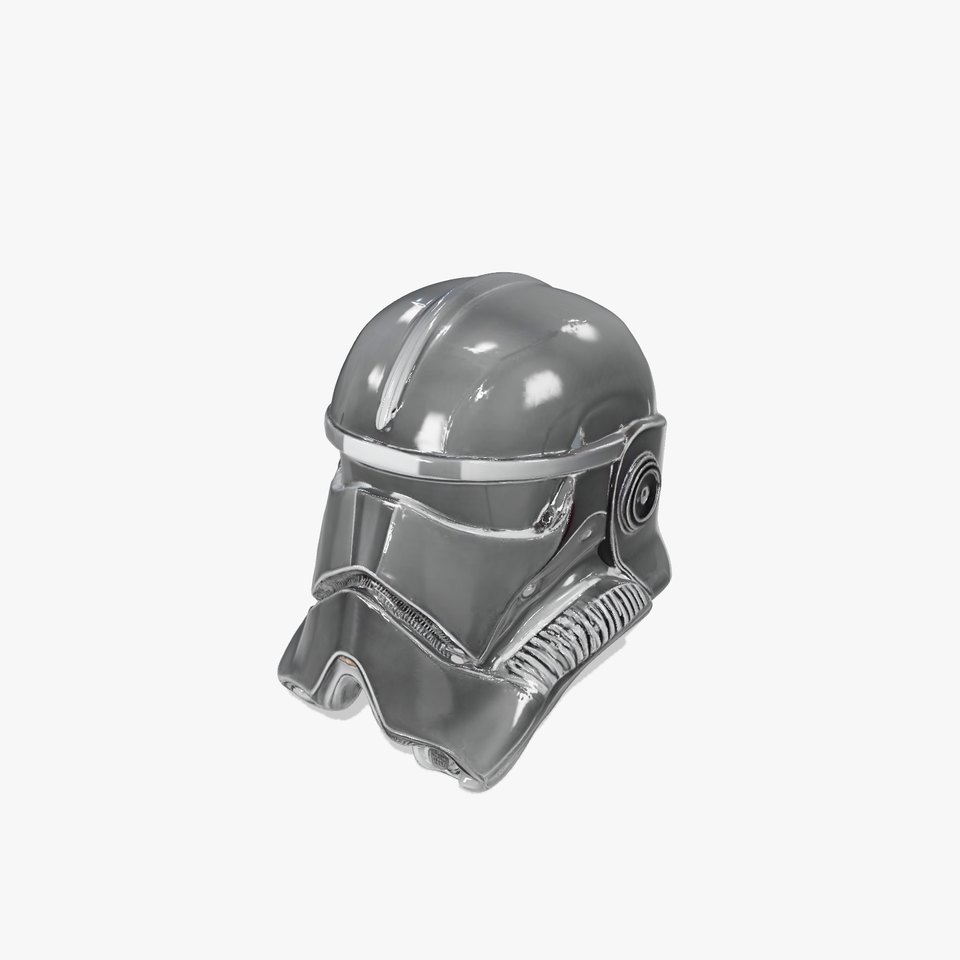 Futuristic Black Helmet model pack